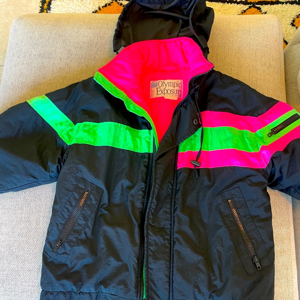Kids retro ski/winter jacket